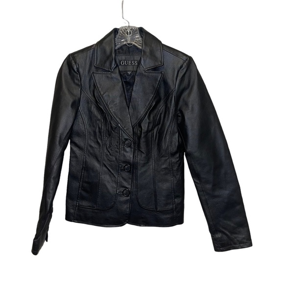 Guess Jackets & Blazers - Guess Women 100% Leather Jacket Size M